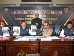 Polda Jawa Tengah Bongkar Aktivitas Tambang Ilegal di Dua Kabupaten, Alat Berat dan Material Disita