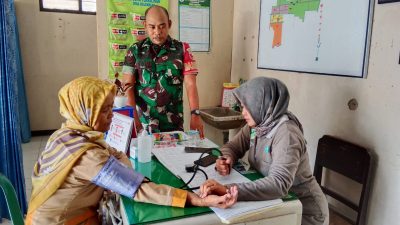 Aktif di Desa Binaan, Babinsa Kodim Ponorogo Monitoring Posyandu ILP
