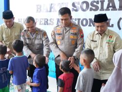 Kapolresta Sidoarjo Hadiri Bakti Sosial HPN dan HUT ke-80 PWI di Griya Balita SYD