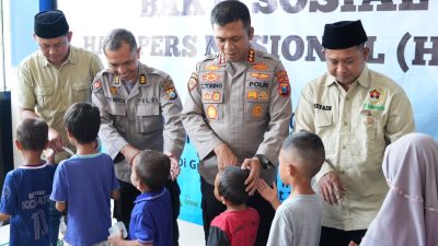 Kapolresta Sidoarjo Hadiri Bakti Sosial HPN dan HUT ke-80 PWI di Griya Balita SYD