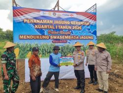 Dukung Ketahanan Pangan Nasional, Polres Wonogiri Tanam Jagung Serentak Bersama Forkopimda