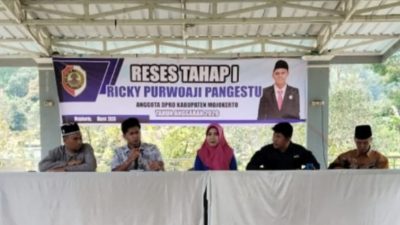 Ricky Purwoaji Pangestu, Anggota DPRD Kabupaten Mojokerto Fraksi NasDem Gelar Reses Tahap I