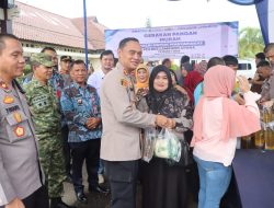 Polri untuk Masyarakat, Polres Lampung Utara Gelar Gerakan Pangan Murah Serentak