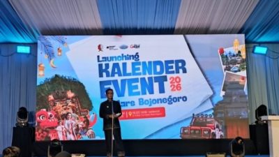 Perkuat Ekonomi Kreatif, Pemkab Bojonegoro Launching Kalender Event 2026 dan Mars Bojonegoro