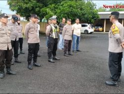 Polsek Porong Gelar Apel PAM Malam Takbiran, Pastikan Situasi Aman dan Kondusif