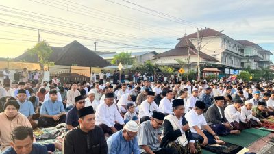 Puluhan Ribu Warga Wonogiri Gelar Shalat Id Serentak, Pengamanan Polri-TNI Berjalan Kondusif