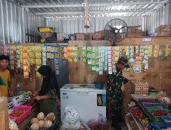 Nuansa Idul Fitri, Babinsa Kodim Ponorogo Halal Bihalal Sekaligus Monitoring Stabilitas Harga Sembako