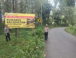 Satlantas Bojonegoro Antisipasi Laka Lantas, Papan Imbauan Dipasang di Black Spot