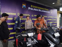 Polres Bojonegoro Ungkap Dua Kasus Curanmor di Desa Jatigede dan Bareng