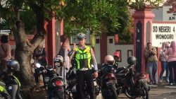 Satlantas Polres Wonogiri Gelar Strong Point Pagi, Atur Lalu Lintas di Sejumlah Titik Rawan