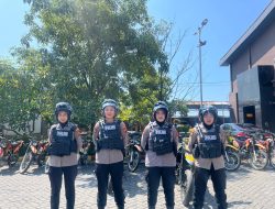 Polwan Polresta Sidoarjo Intensifkan Patroli, Wujudkan Kamtibmas Tetap Kondusif