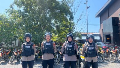 Polwan Polresta Sidoarjo Intensifkan Patroli, Wujudkan Kamtibmas Tetap Kondusif