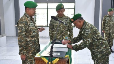 Dandim Ponorogo Pimpin Acara Laporan Korps Serah Terima Jabatan Pama