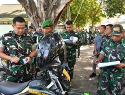 Tingkatkan Profesionalitas Kerja, Dandim Ponorogo Berikan Jamdan dan Pengecekan Kendaraan