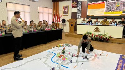 Polres Wonogiri Gelar Tactical Floor Game, Perkuat Kesiapsiagaan Antisipasi Gangguan Kamtibmas
