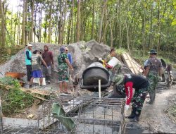 Medan Sulit Pembangunan Jembatan Perintis Garuda di Ponorogo Tak Menyurutkan Semangat Kerja TNI dan Rakyat