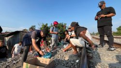 Gempur Sarang Narkoba di Bantaran Rel Ka, 4 Pelaku Narkoba Dibekuk