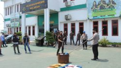 Kejari Belawan Gasak 216 Perkara, Sabu Ratusan Gram Hingga Sajam Dimusnahkan Tanpa Sisa