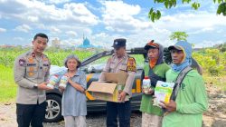 Polsek Taman Salurkan Bibit dan Pupuk untuk Dukung Lahan Jagung