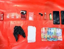Polres Lombok Tengah Amankan Empat Terduga Pengguna dan Pengedar Sabu dan Barang Bukti