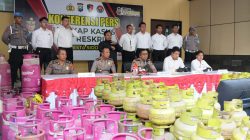 Polresta Sidoarjo Ungkap Sindikat Elpiji Oplosan di Rumah Kontrakan