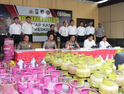 Polresta Sidoarjo Ungkap Sindikat Elpiji Oplosan di Rumah Kontrakan