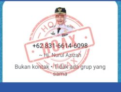 Waspada Penipuan dengan Nomor Palsu Mengatasnamakan Wakil Bupati Bojonegoro
