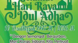 DPRD Kabupaten Sidoarjo Mengucapkan: Selamat Hari Raya Idul Adha 1447 H / 2025 M