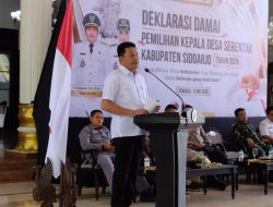 Jelang Pilkades Serentak 2026, 230 Calon Kades di Sidoarjo Deklarasi Damai