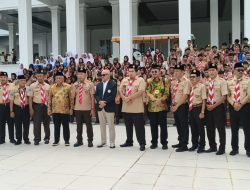 Ketua Kwarda Jatim H.M. Arum Sabil Berikan Bantuan Bibit Sebanyak 1.965 Batang Pada 38 Kwarcab Pramuka – Unusa