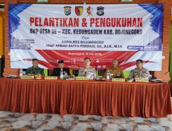 BKP Tingkat Desa Dikukuhkan, Kapolres Bojonegoro Ajak Masyarakat Rawat Kondusivitas