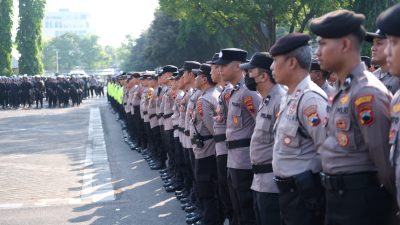 Apel Pelayanan Aksi Unras Digelar di Halaman Kantor Gubernur Jateng, Personel Ditekankan Humanis dan Tanpa Senjata Api