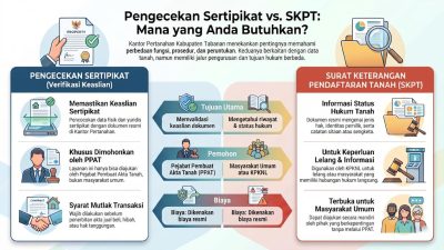 Edukasi Administrasi Pertanahan, Kantah Tabanan Ajak Masyarakat Pahami Perbedaan Pengecekan Sertipikat dan SKPT