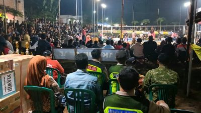Polisi Kawal Grand Final Makmur Abadi Cup 2, Ribuan Warga Padati Lapangan Voli Desa Gondang