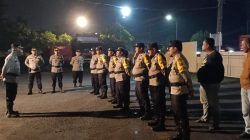 Kapolsek Porong Pimpin Pergeseran Pasukan Pengamanan Pilkades 2026 di Desa Wunut