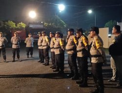 Kapolsek Porong Pimpin Pergeseran Pasukan Pengamanan Pilkades 2026 di Desa Wunut