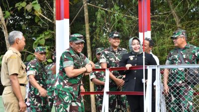 Pangdam V/Brawijaya Tinjau Lokasi Brigif TP dan Yonif TP serta Tinjau Jembatan Perintis Garuda di Ponorogo