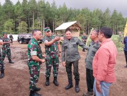 Perhutani KPH Bondowoso Dampingi Kunjungan Danrem 083/Baladhika Jaya ke Lokasi Rencana Pembangunan Batalyon TP