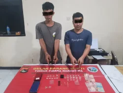 Satresnarkoba Polres Lombok Timur Tangkap Dua Tersangka Pengedar Narkoba, Barang Bukti 5,62 Gram Sabu Diamankan