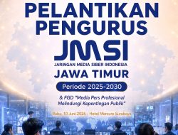 Selamat & Sukses Pelantikan Pengurus JMSI Jawa Timur