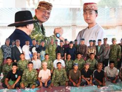 Damai Bermartabat, Adat Lampung Satukan Kembali Pemuda Pekurun dan Personel Brigif Way Rarem