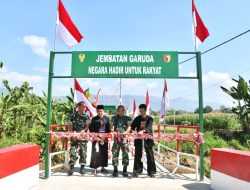 Jembatan Perintis Garuda Selesai Dibangun, Warga Gelar Syukuran