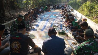 Wilayahnya Dibangun Jembatan Perintis Garuda, Warga Desa Mojomati dan Desa Campursari Gelar Tasyakuran