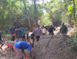 Jembatan Perintis Garuda Dibangun, Warga Senang dan Antusias Bekerja