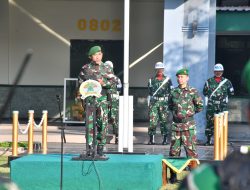 Kodim Ponorogo Gelar Upacara 17-an, Kasdim Sampaikan Amanat Pangdan V/Brawijaya
