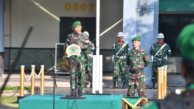 Kodim Ponorogo Gelar Upacara 17-an, Kasdim Sampaikan Amanat Pangdan V/Brawijaya