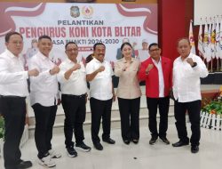 KONI Kota Blitar Resmi Dilantik, M. Saman Hudi Anwar Siap Bangkitkan Prestasi Olahraga dan Satukan Energi Insan Sportif
