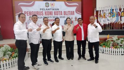 KONI Kota Blitar Resmi Dilantik, M. Saman Hudi Anwar Siap Bangkitkan Prestasi Olahraga dan Satukan Energi Insan Sportif