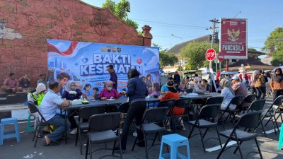 Sambut HUT Bhayangkara ke-80, Polres Wonogiri Layani 90 Warga Lewat Cek Kesehatan Gratis dan Skrining TB di CFD