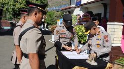 Kapolres Wonogiri Pimpin Sertijab Kasat Intelkam, Iptu Sutarto Bergeser Jabat Kapolsek Bulukerto